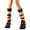 Blue, variant on Women's Stockings 80s 90s Leg Warmers For Women Neon Ribbed Leg Socks Stylish Accessories Colorful Fluorescent Wool Knitted Sock Sleeves Blue One Size