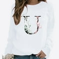 thumbnail image 2 of Pompotops Hiver Femmes Décontracté Manches Longues Hauts Dames Imprimé Chandail en Molleton Blouse Tee Chandail Liquidation, 2 of 4