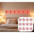 thumbnail image 5 of 12PC Snowflake Shaped LED Wall Lights Holiday Decorative Lighting Set for Christmas Indoor Wall Art Ornament (Red), 5 of 7