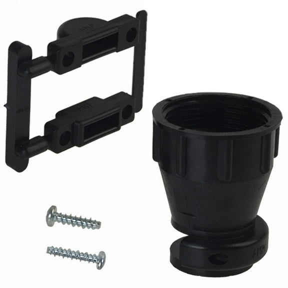 206070-1 Black Connector Backshell, Cable Clamp 15/16-20 UNEF 17