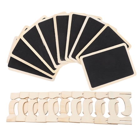 OATIPHO  Desktop Display Ornament Erasable Chalkboard Assorted 10Pcs