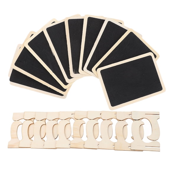 OATIPHO  Desktop Display Ornament Erasable Chalkboard Assorted 10Pcs