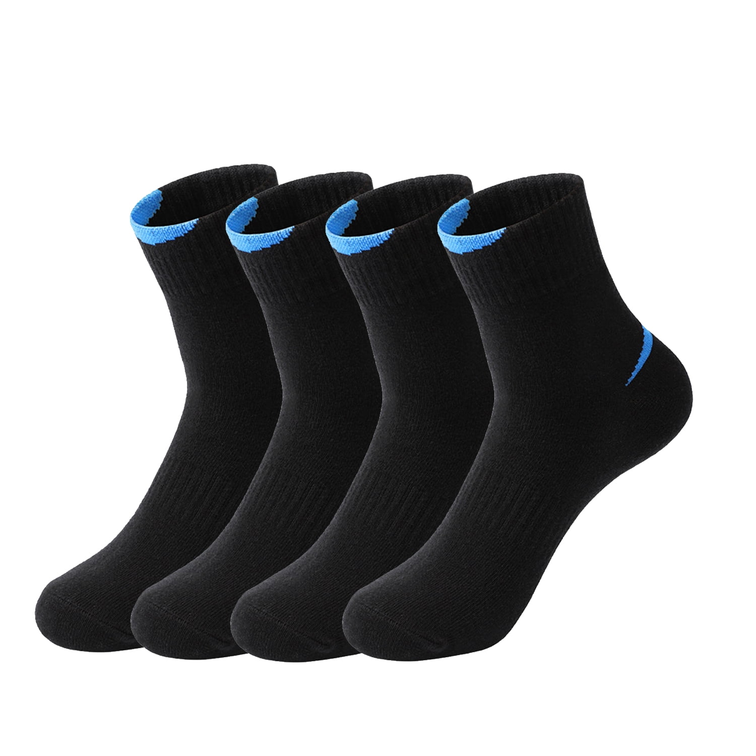 Hehanda 4 Pairs of MidCalf Basketball Socks Cotton Casual Sports Socks