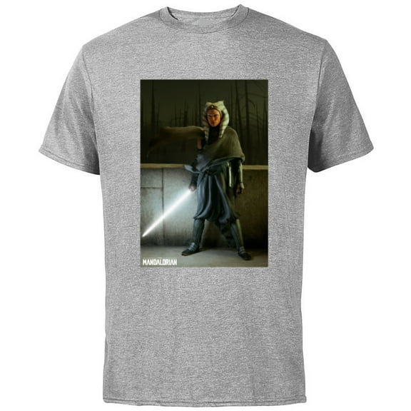 Star Wars The Mandalorian Ahsoka Tano - Short Sleeve Cotton T-Shirt for Adults - Customized-Athletic Heather