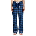 thumbnail image 4 of Ashford & Brooks Women's Flannel Plaid Pajamas Long Pj Set - Royal Blue/Black - X-Large, 4 of 5