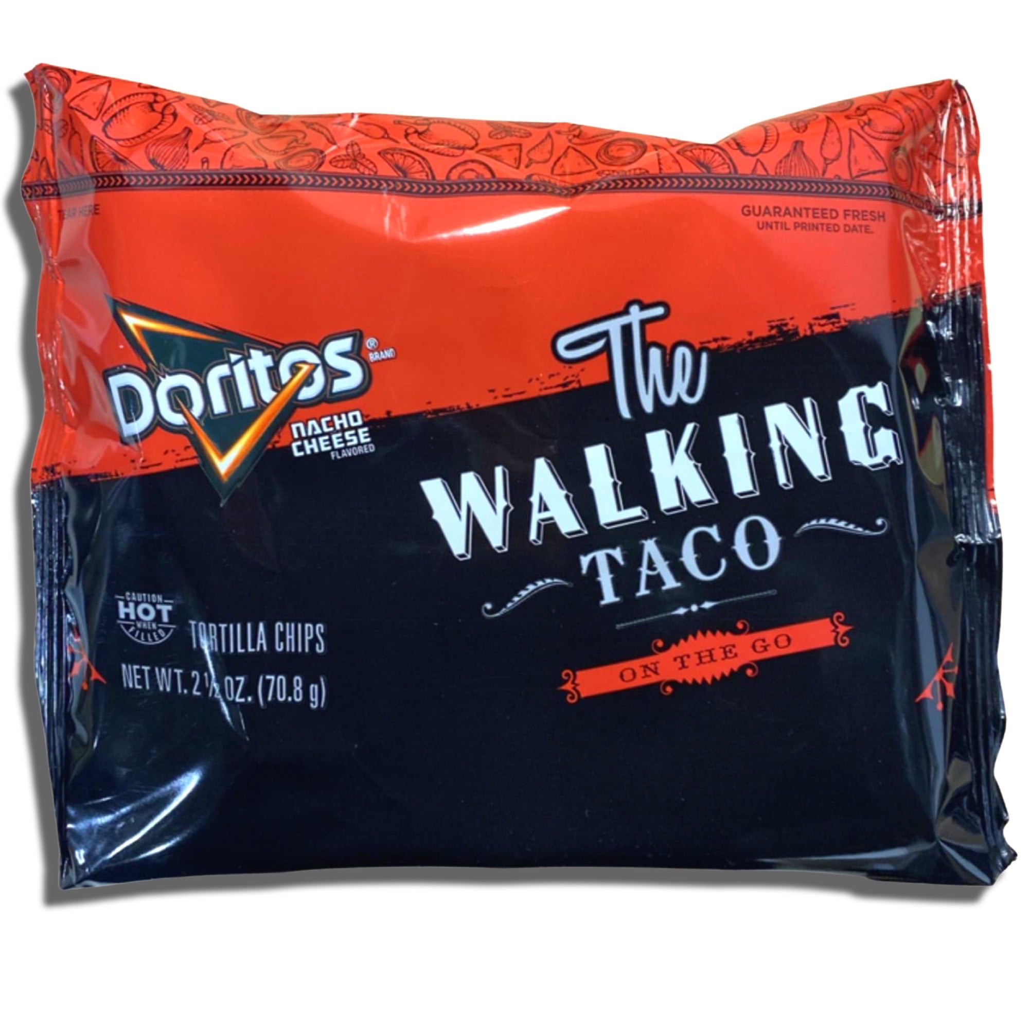 Doritos The Walking Taco Nacho Cheese Chips - Crunchy Bold Flavor 2.5 Ounce Value Pack of 9 Snack Time Snacks