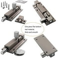 thumbnail image 3 of Cerradura de puerta, (3.5 * 1.1 pulgadas) Pestillo de perno de puerta de barril deslizante grueso Cerradura de puerta de servicio pesado Hardware de protección de seguridad para dormitorios, 3 of 5