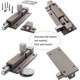 thumbnail image 3 of Cerradura de puerta, (3.5 * 1.1 pulgadas) Pestillo de perno de puerta de barril deslizante grueso Cerradura de puerta de servicio pesado Hardware de protección de seguridad para dormitorios, 3 of 5