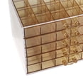 thumbnail image 6 of Acrylic Jewelry Storage Box Holder Earring Rings Necklaces Storage Box Removable Transparent Drawer Nail Glitter Rhinestone Accessories Case clear brown, 6 of 7