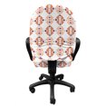 thumbnail image 3 of Ethnic Office Chair Slipcover, Geometrical Repetitive Arrangement on Plain Background, Protective Stretch Decorative Fabric Cover, Standard Size, Mauve Taupe Peach, by Ambesonne, 3 of 5