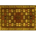 thumbnail image 1 of Ahgly Company Indoor Rectangle Persian Yellow Traditional Area Rugs, 2' x 4', 1 of 4