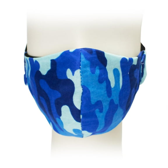 Fresh Protection Mask - Blue Camo (Kids' Medium Ages 8-12) - 4 Pack