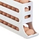thumbnail image 3 of (Blanco) Caja Almacenamiento Deslizante Caja Almacenamiento Puerta Lateral para Refrigerador Soporte para Estante Alimentaria Caja Con Ruedas Automática, 3 of 9