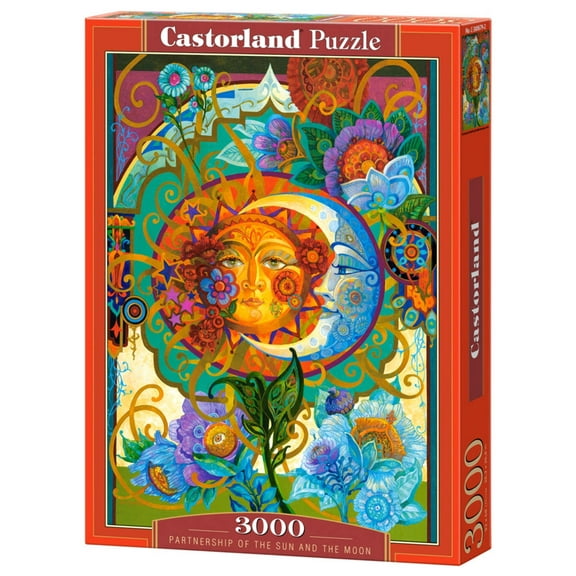 3000 Piece Jigsaw Puzzle, Partnership of the Sun and the Moon, Art. Puzzle, Adult Puzzle, Castorland C-300679-2