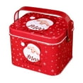 thumbnail image 2 of Christmas Themed Metal Storage Box with Handle, 5.12x4.25x3.93 Inch Portable Candy Gift Box for Holiday Decor and Festive Picnic(C), 2 of 6