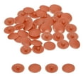 thumbnail image 1 of Unique Bargains 40PCS Screw Cap Covers, 12mm Screw Decorative Caps for Phillips Cam Lock Nuts Self-Tapping Screws, Orange Red, 1 of 6