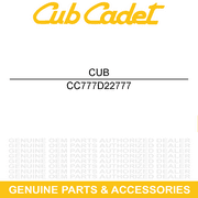 CUB CADET 777D22777 Label Tilt Steering Column T RZT SX 42 46 50 54 FAB