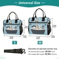 thumbnail image 4 of FORMRS Insulated Lunch Bag for Work School Unisex Large Capacity Cooler with Shoulder Strap, Pirate Animals, 4 of 6