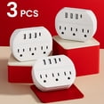 thumbnail image 4 of LEEYNEER 7-in-1 Power Strip with USB Ports  3 USB-A & 1 USB-C Ports  3 AC Socket Outlets - Compact  Portable Wall Socket for Home  Office  Travel - Multi-Device Charging & Heating  Rectan, 4 of 6
