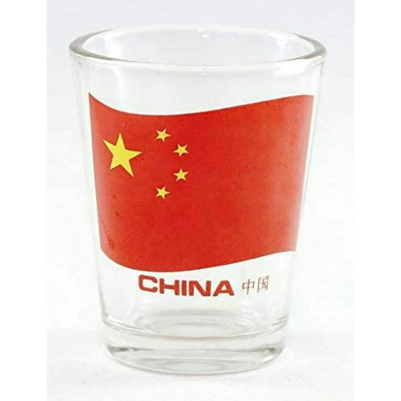 China Flag Shot Glass