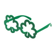 Fun Express Green Shamrock Green St. Patrick's Day Costume Glasses, (Pack of 12)