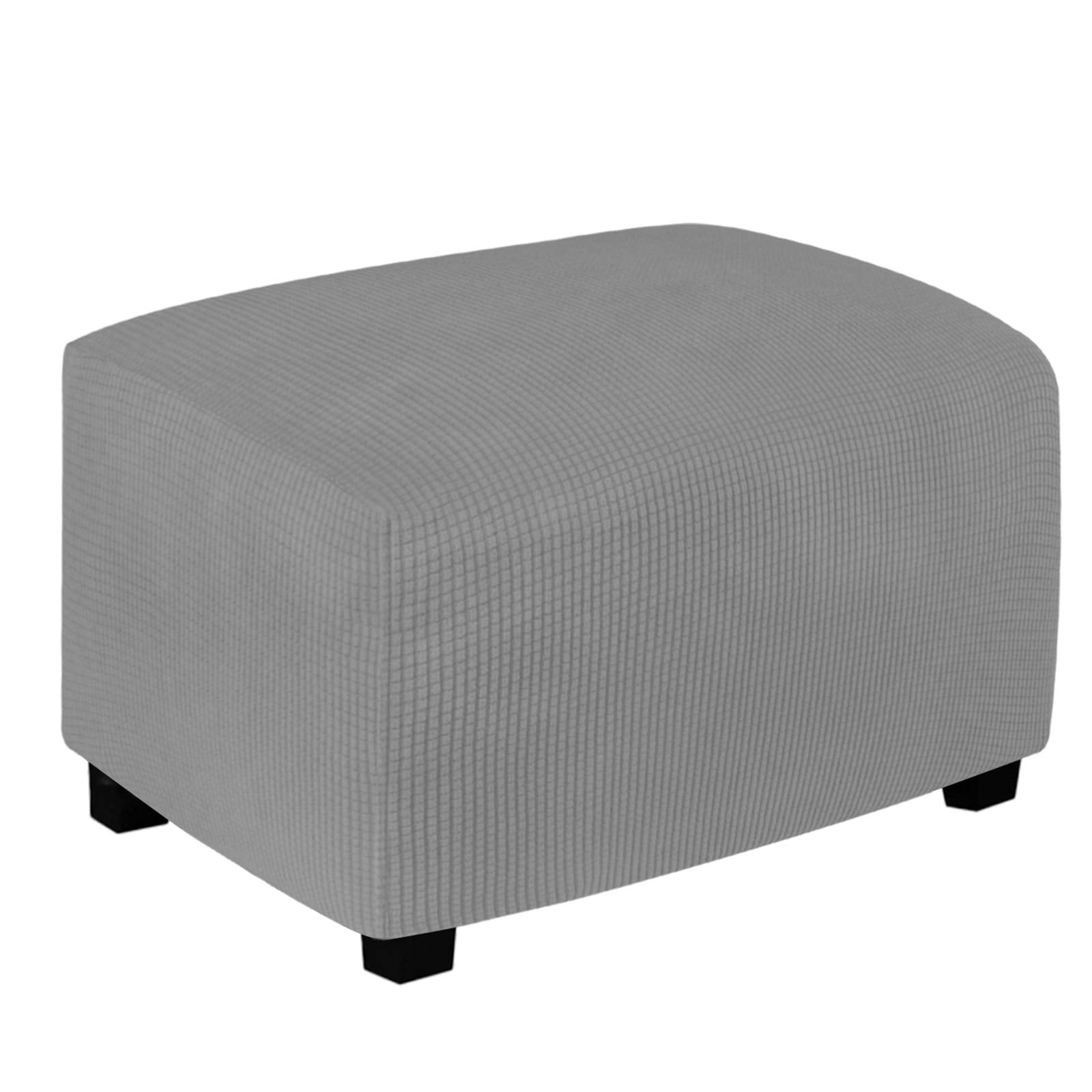 EasyGoing Jacquard Stretch Ottoman Cover Rectangle slipcover, Large