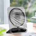 thumbnail image 4 of Portable USB Desk with Transparent Design, Quiet High Wind Power, Rechargeable Foldable Small for Office, Bedroom, Travel and Camping, 4 of 6