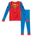 thumbnail image 4 of DC Comics Justice League Superman Big Boys Cosplay Pajama Shirt Pants Toddler to Big Kid, 4 of 5