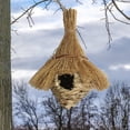 thumbnail image 3 of Casa de pájaros colgantes, accesorios para mascotas refugio casa de colibrí jaula de pájaros cabaña de pájaros nido de pájaro para exterior, patio, Macarena Casa de los pájaros, 3 of 7