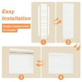 thumbnail image 3 of 48'' x 80'' Bypass Sliding Closet Door, 5 Panel Solid Core & White Smooth Paintable Frame, Assembled Required, Complimentary Black Handles Included, 3 of 9