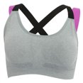 thumbnail image 1 of Fitness Yoga Entrenamiento Sujetador deportivo Mujer Gimnasio Correr Top acolchado a prueba de golpes Gris M, 1 of 4