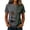1-Dark Green-50306aa, variant on 1776-2026 250 Anniversary USA Shirt Women Patriotic Waffle Shirt Women 4th of July Color Block Womens T Shirts