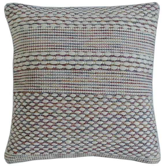 LR Home Nomad 20" x 20" Rainbow Striped Adult Decorative Throw Pillow