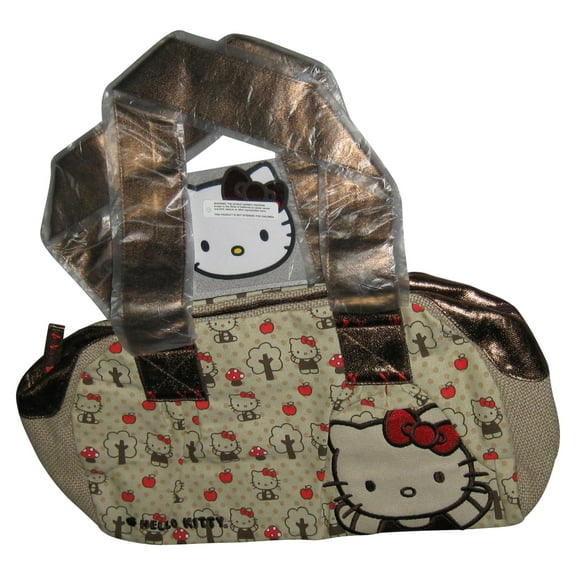 Hello Kitty Loungefly (2009) Sanrio Beige Tan Apple Licensed Bag