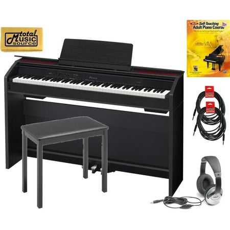 Casio Privia PX-860 PROB 88 Key Digital Piano Pro Bundle - Black, PX860BK PROB
