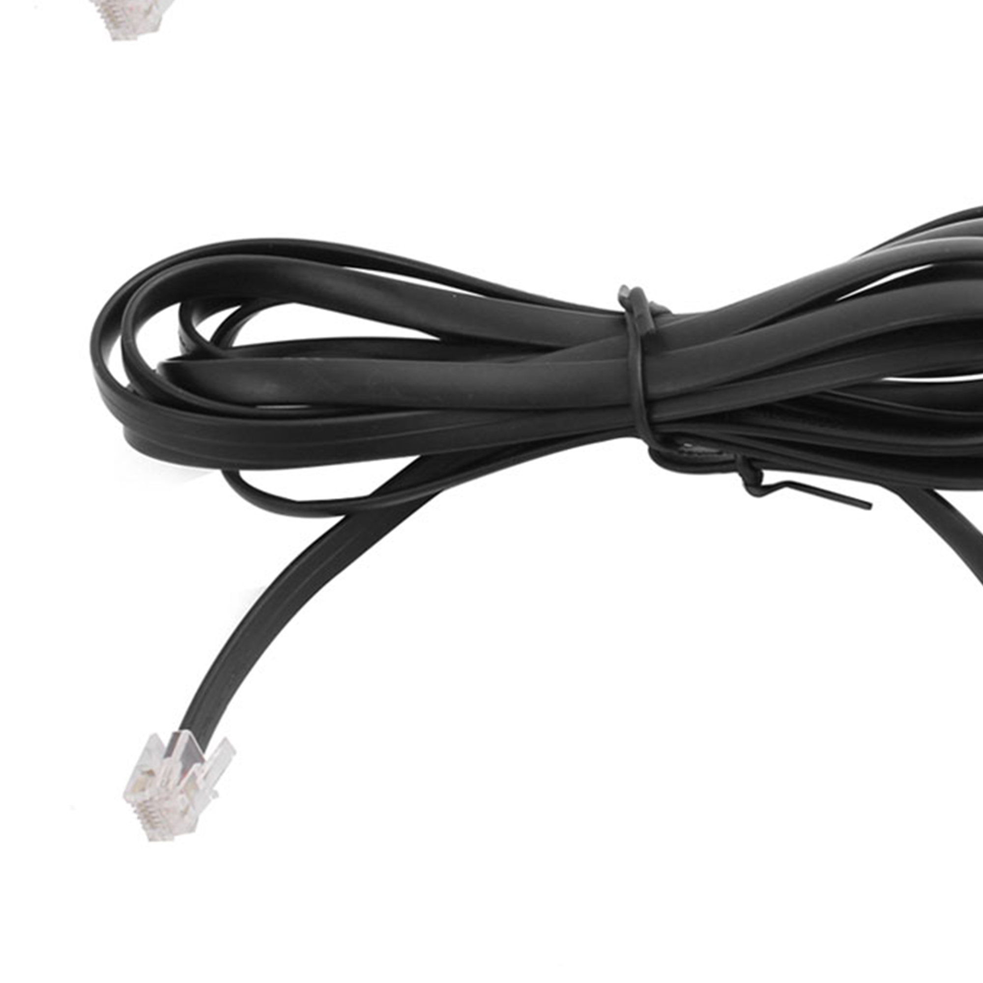 Unique Bargains RJ12 to RJ12 6P6C Cable 8.5Ft Male to Male Telephone Flat Extension Cord