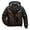 Coffee Velvet Lined, variant on Boys Faux Leather Jacket Windproof & Waterproof Winter Coat with Fleece Lining PU Motorcycle Hooded Jacket Kids Bomber Jacket for Cold Weather Coffee Velvet Lined 10-12
