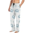 thumbnail image 4 of GZHJMY Elephant Pajama Pants for Men, Lounge Pants Lightweight Men Pajama Bottoms with Drawstring Pockets, Christmas New Year Birthday Gifts, Small, 4 of 6