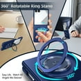 thumbnail image 6 of Decase Case for Samsung Galaxy Z Flip 6, Shockproof Magnetic 360° Rotating Kickstand Phone Case, Wireless Charging Supported,Royalblue, 6 of 11
