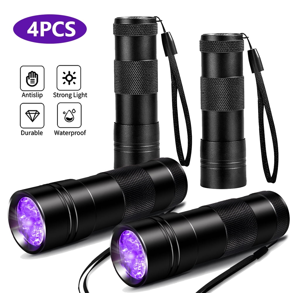 Handheld UV Black Light Torch Portable Blacklight with LED 