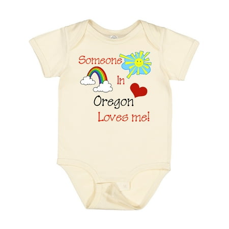 

Inktastic Someone in Oregon Loves Me! Gift Baby Boy or Baby Girl Bodysuit