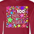 thumbnail image 4 of Inktastic 100 Days of School Pastel Stars Long Sleeve T-Shirt, 4 of 5