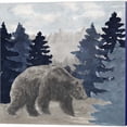 thumbnail image 2 of Great Art Now Blue Cliff Mountains Scene -Bear, Deer, Elk, Moose by Tara Reed 4 Piece Canvas Art Set Each 14"W x 14"H, 2 of 6