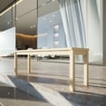 thumbnail image 2 of FFZ 52.1 inch Outdoor Solid Wood Knot-Free Pine Backless Dining Bench with Slatted Seat, 2 of 14