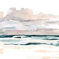 thumbnail image 2 of Scarvey, Emma 26x26 Gold Ornate Wood Framed with Double Matting Museum Art Print Titled - Soft Coastal Abstract I, 2 of 4
