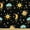 Charcoal Grey Mustard, variant on Ambesonne Nautical Fabric by the Yard Upholstery, Underwater Shark Sketch, 10 Yards, Dark Indigo and White