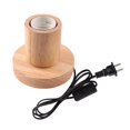 thumbnail image 2 of E27 Wooden Base Table Lamp Nightlight Lighting Bedside Light 10x8.5x5.5cm, 2 of 8