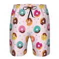 thumbnail image 3 of Logiee Colorful Donuts Print Mens Swim Trunks Quick Dry Board Shorts,Breathable Hawaii Beach Shorts Swimwear Bathing Suits-3X-Large, 3 of 6