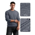 thumbnail image 2 of OALUXE Ribbed Long Sleeve Shirts for Men Crewneck Undershirts Thermal Basic Tops, 2 of 7