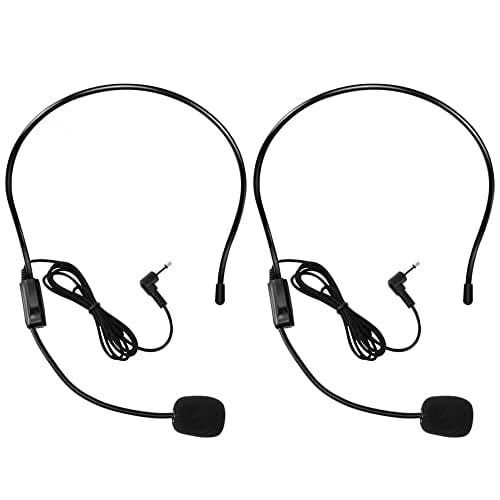 Microfono de Microfono VOVIGGOL 2PCS Headset Mic brazo con cable flexible